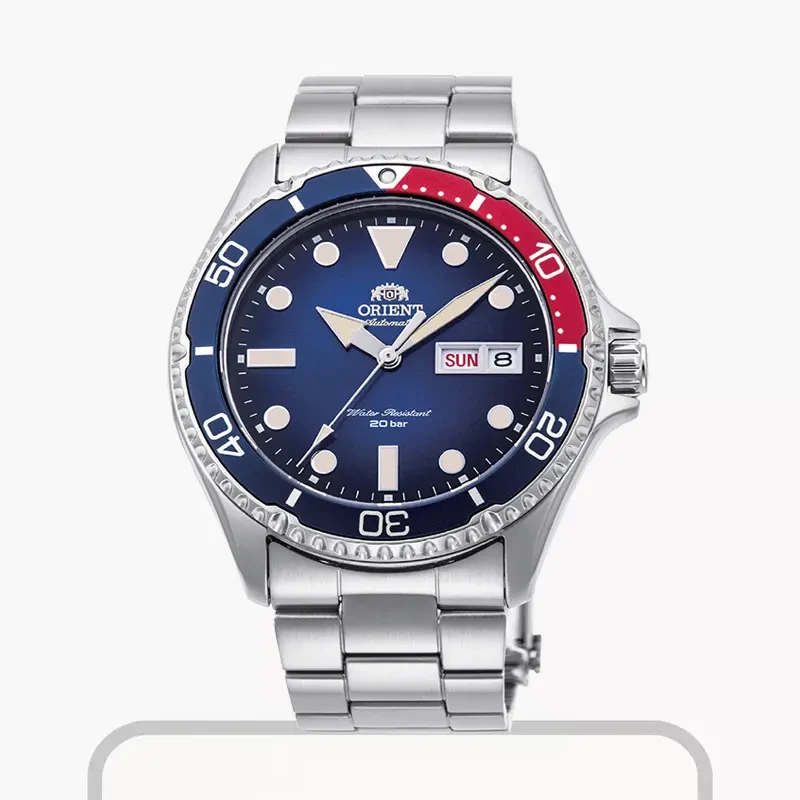 Orient Kamasu II Blue Dial Pepsi Bezel Diver Men's Watch- RA-AA0812L19B